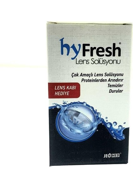 60 ml Çok Amaçlı Kontak Lens Bakım Solüsyonu Seyahat ve Çantada Taşımaya Uygun Hyfresh Hyfresh 60 ml