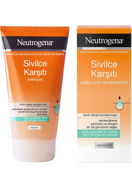 Karşıtı Peeling Jel 150 ml + Karşıtı Yağsız Yüz Nemlendiricisi 50 ml