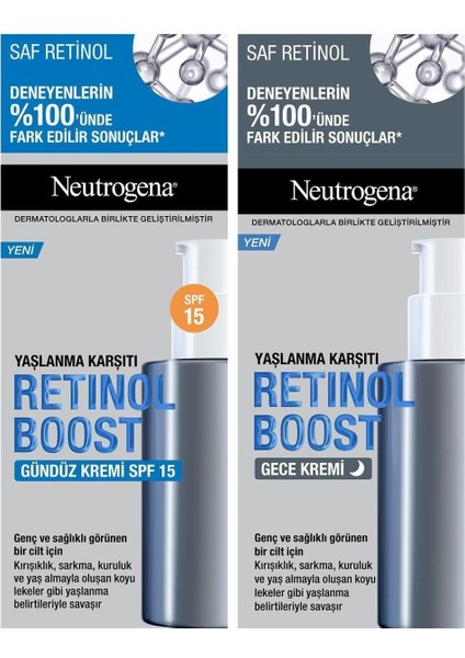 Retinol Boost Karşıtı Gündüz Kremi Antiaging + Retinol Boost Gece Kremi Çanta Hediyeli fiyatları