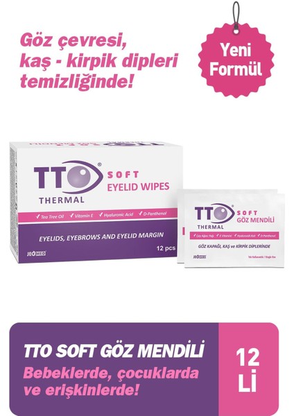 Tto Soft Göz Mendili 12 Li (Çay Ağ  Yağı / Tea Tree Oıl)