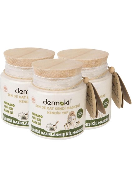 Sen De Kat Kendi Maskeni Kendin Yap Avokado Yağı Kil Maskesi 220 ml x 3 Adet