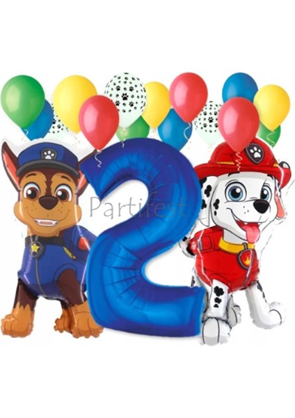 Paw Patrol Balon Seti Paw Petrol 2 Yaş Balon Seti Paw Patrol Doğum Günü Set Marshlall Chase fiyatları