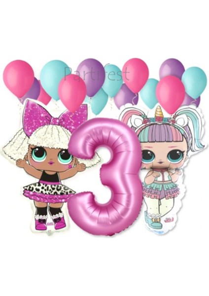 Lol Surprise Balon Seti Lol Bebek 3 Yaş Balon Seti Lol Doğum Günü Parti Seti fiyatları