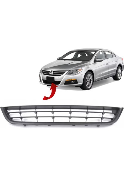 Volkswagen Passat cc 2009 - 2012 Tampon Orta Izgarası - 3C8853677