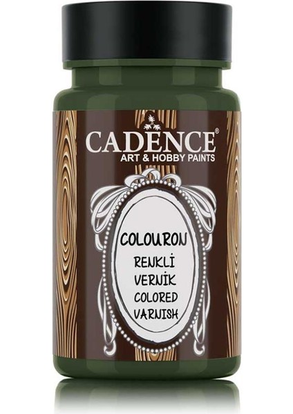 Yeşil Renkli Vernik Yüksek Kaliteli Su Bazlı 90 Ml İç Mekan Ahşap Projeleri İçin