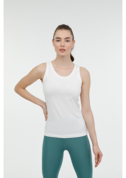 W-GC81 Basıc Tank Top 3fx Ekru Kadın Atlet