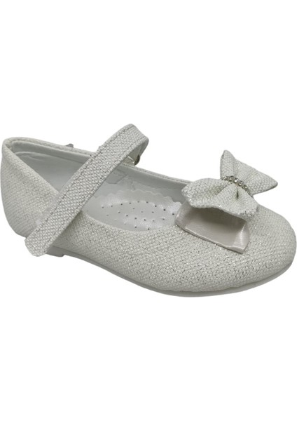 100 Kız Bebek Çocuk Sedef Simli Fiyonklu Cırtlı Babet fiyatları