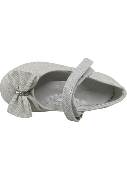 100 Kız Bebek Çocuk Sedef Simli Fiyonklu Cırtlı Babet indirimleri