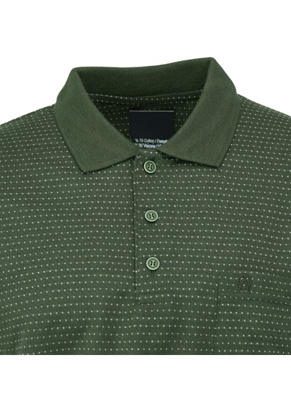 Erkek Polo Yaka Cepli Kısa Kollu Tam Kalıp Normal Kesim Pamuklu Kumaş T-Shirt