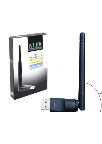 Oem Alfanet W113 Fixed 3dbı Anten 300 Mbps Kablosuz USB Adaptör