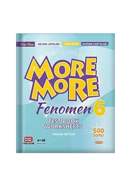 Kurmay Elt Yayınları 6. Sınıf  More More  English Fenomen Test Book Worksheets 2021 DK35