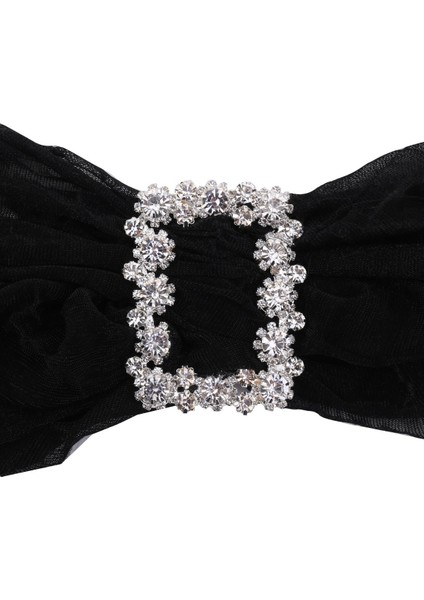 Hobi Dünya Kristal Taşlı Dikdörtgen Kemer ve Şal Tokası