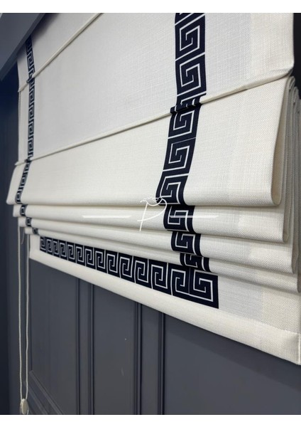 Katlamalı Keten Baskılı Perde Versace Desen modelleri