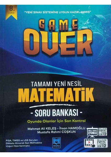 Magma Yayınları 8. Sınıf Lgs Matematik Soru Bankası Game Over Serisi Idekitap 0223