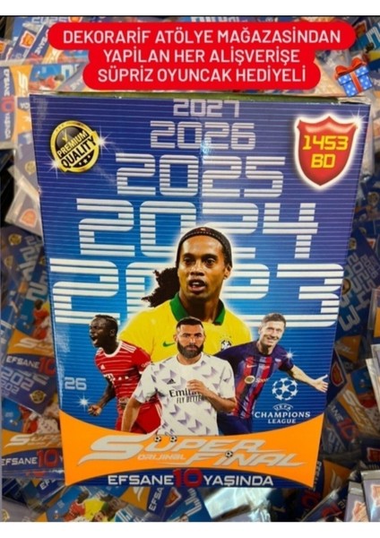 Süper Final 10.yıl Premium Özel Seri 50LI Futbol Oyuncu Kartları - 2023 -24-25-26-27 Son Sezon