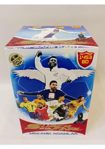 Dekoratif Atölye Süper Final En Son Seri Futbol Kartları Mekanik Adamlar 25 Paket 3'lü (75 Kart) fiyatları