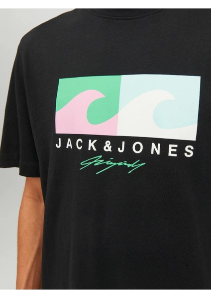 Jortulum Logo Tee Ss Crew Neck Ln Siyah Erkek T-shirt 12234214-Black fırsatları