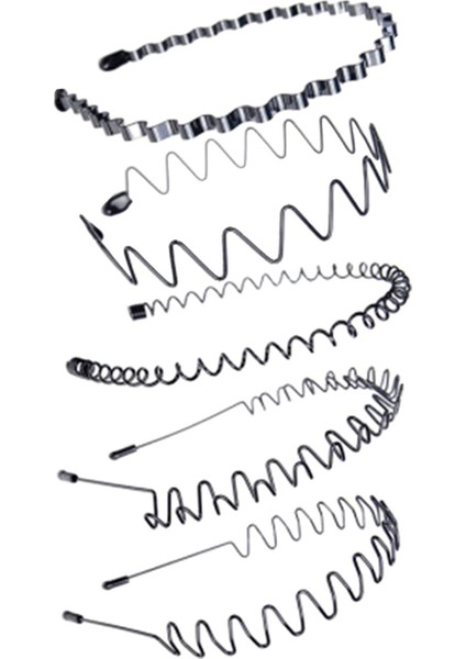 Basit Saç Kafa Bandı Karışık Stiller Dalgalı Tasarlanmış Saç Kasnağı Saç Aksesuar 5 Pcs (Yurt Dışından)