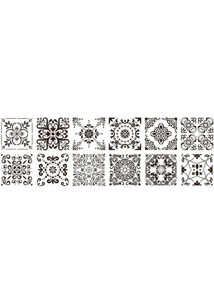 12X Mandala Şablon Şablonu Boyama Çizim Şablonları Zemin Karo Duvarları Stil (Yurt Dışından)