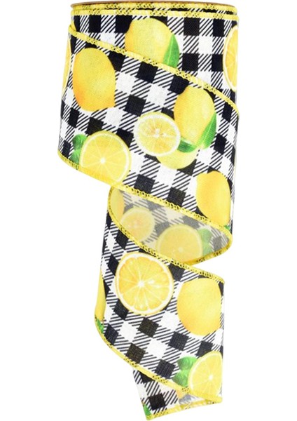 Renkli Limon Kablolu Kurdele 5 Yarda Doğum Günü Partisi Dekorasyon Dikiş Çelenk (Yurt Dışından)