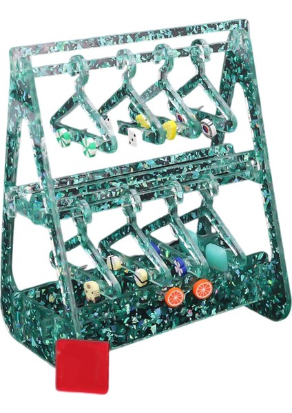 Küpe Ekran Stand Takı Depolama Ceket Askı Rafı Oturma Odası Yeşil (Yurt Dışından)