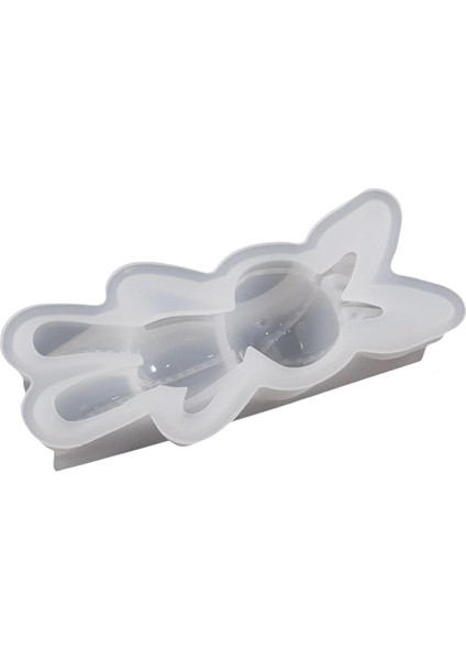 Reçine Tavşanı Anahtar Zincirli Silikon Die Arts Crafts Için Reçine Döküm Dıy Araçları 4.4CMX10CM (Yurt Dışından)