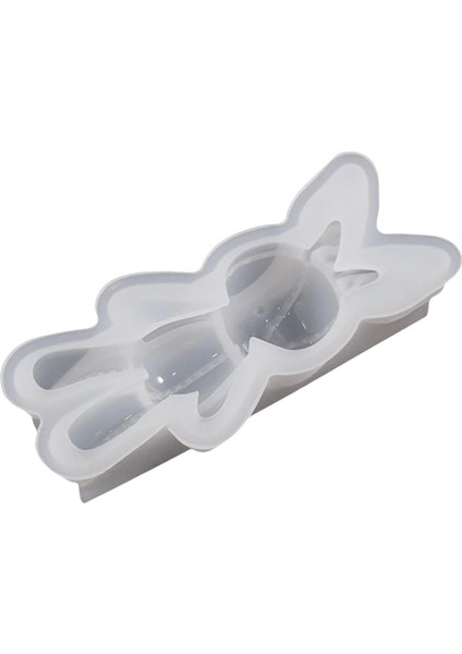 Reçine Tavşanı Anahtar Zincirli Silikon Die Arts Crafts Için Reçine Döküm Dıy Araçları 4.4CMX10CM (Yurt Dışından)