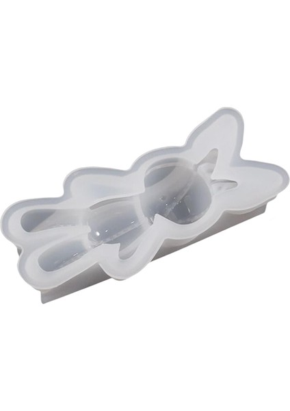 Reçine Tavşanı Anahtar Zincirli Silikon Die Arts Crafts Için Reçine Döküm Dıy Araçları 4.4CMX10CM (Yurt Dışından)