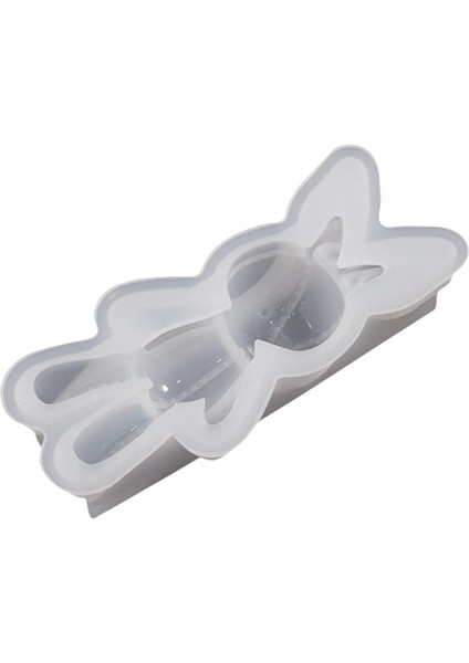 Reçine Tavşanı Anahtar Zincirli Silikon Die Arts Crafts Için Reçine Döküm Dıy Araçları 4.4CMX10CM (Yurt Dışından)