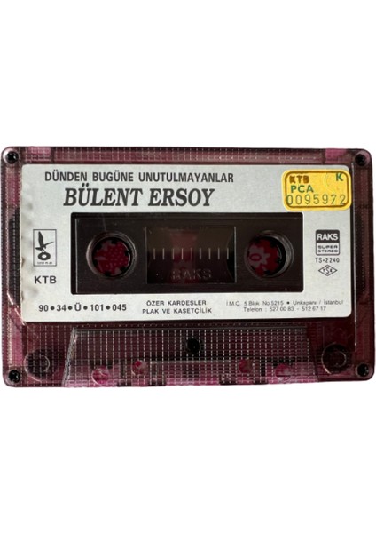 Bülent Ersoy - Dünden Bugüne Unutulmayanlar - Kaset