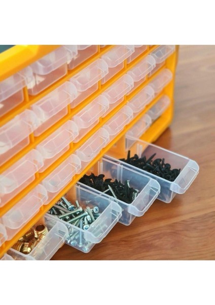 Super Bag Mono Blok Çekmece Seti 20'li Hobby Organizer Çekmece Vida Dübel Takı Kutusu ASR-6006