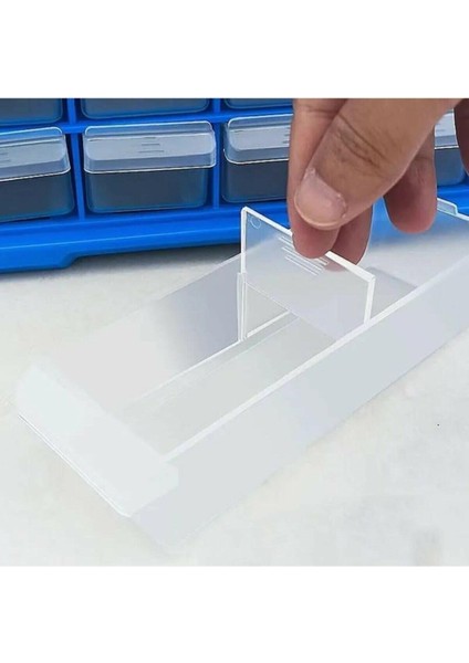 Super Bag Mono Blok Çekmece Seti 20'li Hobby Organizer Çekmece Vida Dübel Takı Kutusu ASR-6006