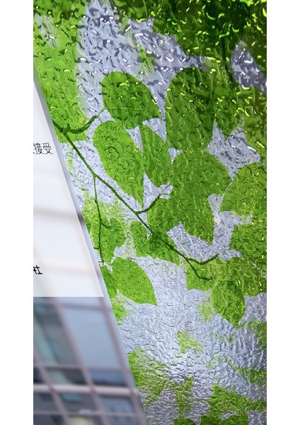 Meiwa Japon Teknolojisi Statik Vitray 4dsx Cam Folyosu Filmi/ Ebat: 46 cm x 1 Mt-Yaprak3