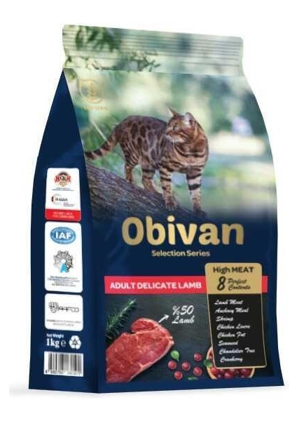 Low Grain Delicate Kuzu Etli Kedi Maması 1 kg x 10 adet