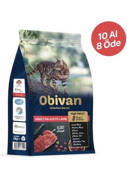 Low Grain Delicate Kuzu Etli Kedi Maması 1 kg x 10 adet