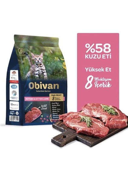 Low Grain Kuzu Etli Yavru Kedi Maması 1 kg x 10 Adet