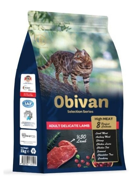 Low Grain Delicate Kuzu Etli Kedi Maması 1 kg x 3 Adet