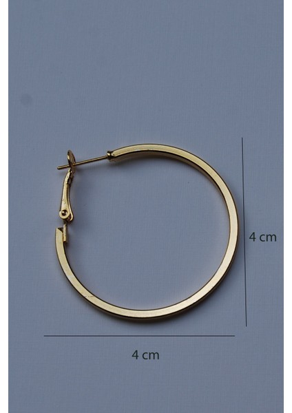 Altın Renk Köşeli Halka Klipsli Küpe 2mm 4×4 modelleri