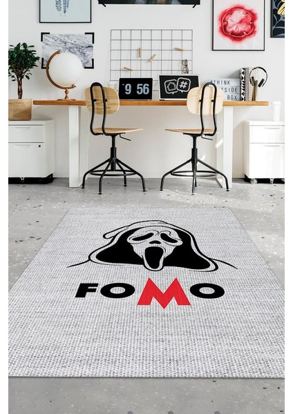 Fomo Dokuma Tabanlı Yıkanabilir Trader Halısı