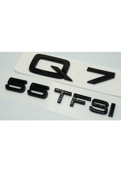 Audi Q7 55 Tfsi Parlak Siyah Abs 3m 3D Bagaj Yazı Logo Orjinal Ürün fiyatları
