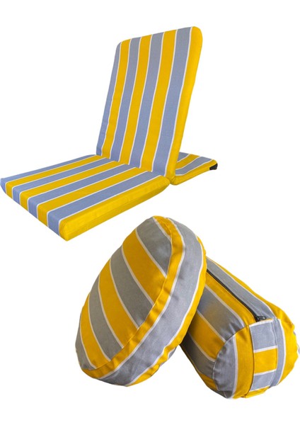 Backjack Meditasyon Sandalyesi - Meditasyon Minderi & Bolster Minderi - Üçlü Set