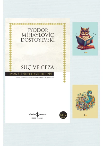 Suç ve Ceza Romanı - Dostoyevski - - Not defterli seti - Dostoyevski