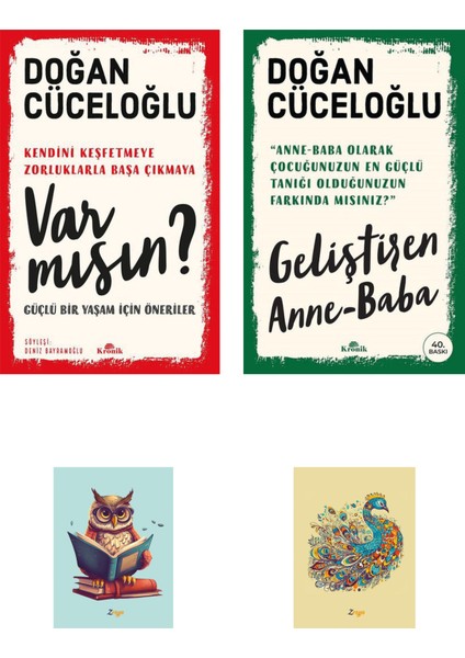 Var Mısın - Geliştiren Anne-Baba - 2 Kitap - Doğan Cüceloğlu + Not defterli Seti