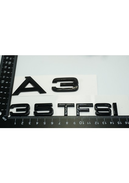 Audi A3 35 Tfsi Parlak Siyah Abs 3m 3D Bagaj Yazı Logo Orjinal Ürün fırsatları