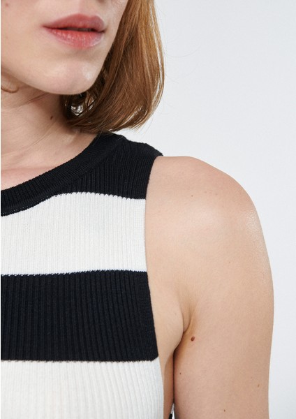 Kadın Siyah Çizgili Elbise 1310260-84514 indirimleri