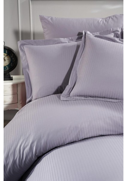 Satin Zarif Armürlü Çift Kişilik Nevresim Takımı Gri fırsatları