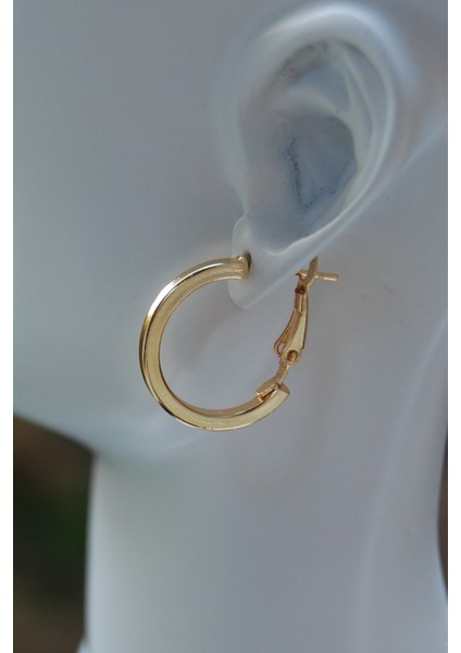 Altın Renk Köşeli Halka Klipsli Küpe 2mm 2×2 fiyatları