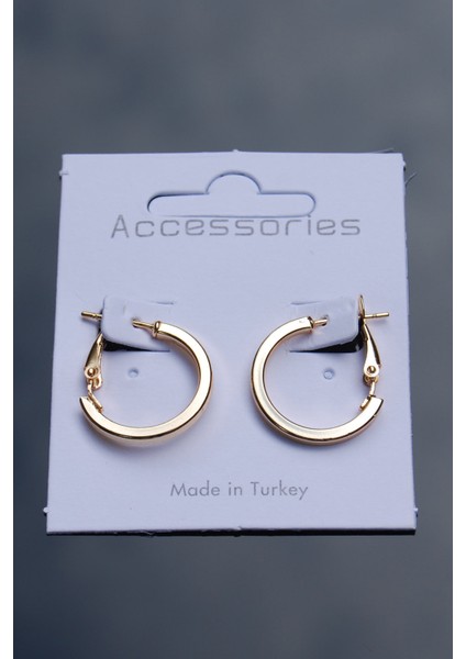 Altın Renk Köşeli Halka Klipsli Küpe 2mm 2×2 fırsatları