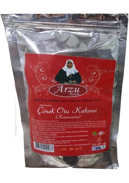 Çörek Otu Kahvesi 90 gr (Kafeinsiz)