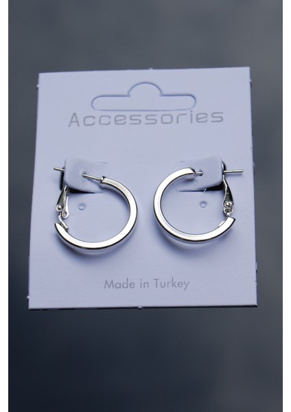 Gümüş Renk Köşeli Halka Klipsli Küpe 2mm 2×2 fırsatları